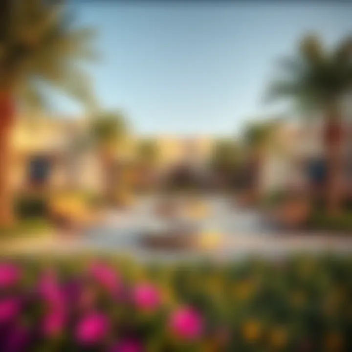 Vibrant community amenities including parks and recreational spaces in Al Jurf Gardens