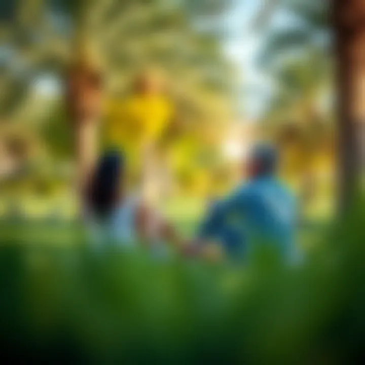 Community park in Al Khail Heights