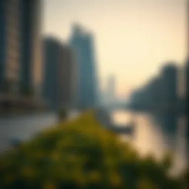 Scenic waterfront in Business Bay promoting a dynamic lifestyle