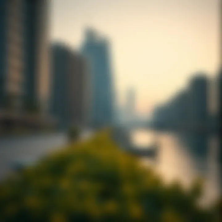 Scenic waterfront in Business Bay promoting a dynamic lifestyle
