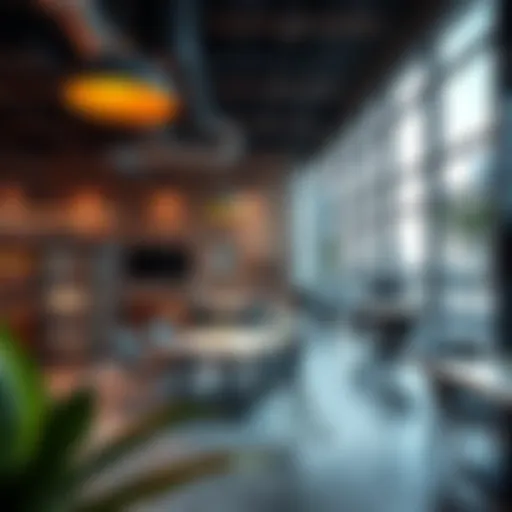Modern coworking space with innovative design