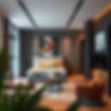 Stylish interior of a modern studio apartment in Bur Dubai