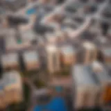 Aerial view of Dar Al Mehiri Real Estate in Dubai