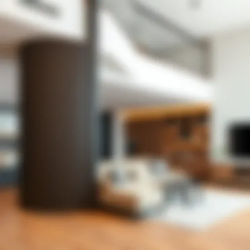 Stylish loft partition showcasing modern design