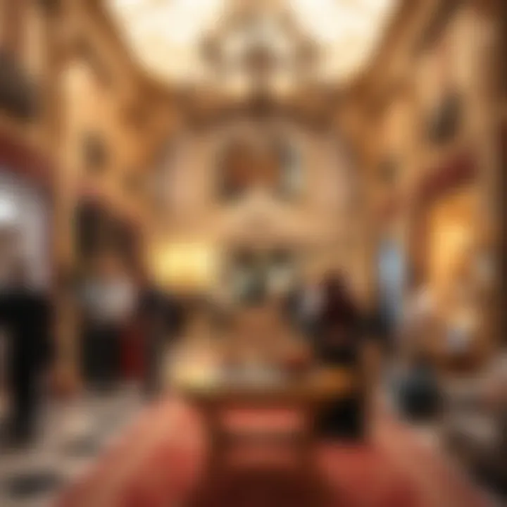 Cultural events and art installations at مول غاليريا, enriching the visitor experience