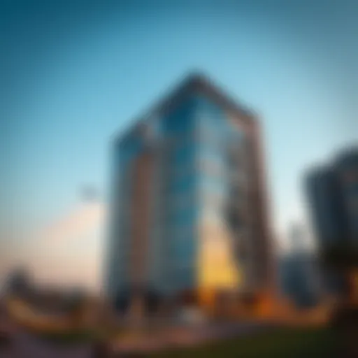 Stunning skyline view of Nad Al Hammar showcasing modern architecture