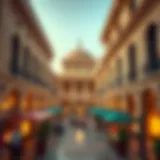 A panoramic view of Souq Madinat Zayed showcasing its architectural beauty