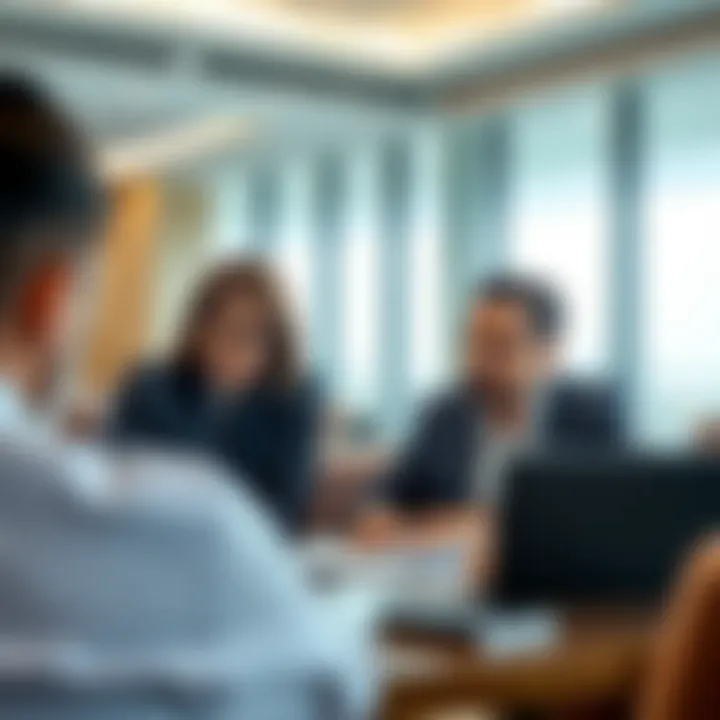 Investors analyzing real estate market trends in Dubai