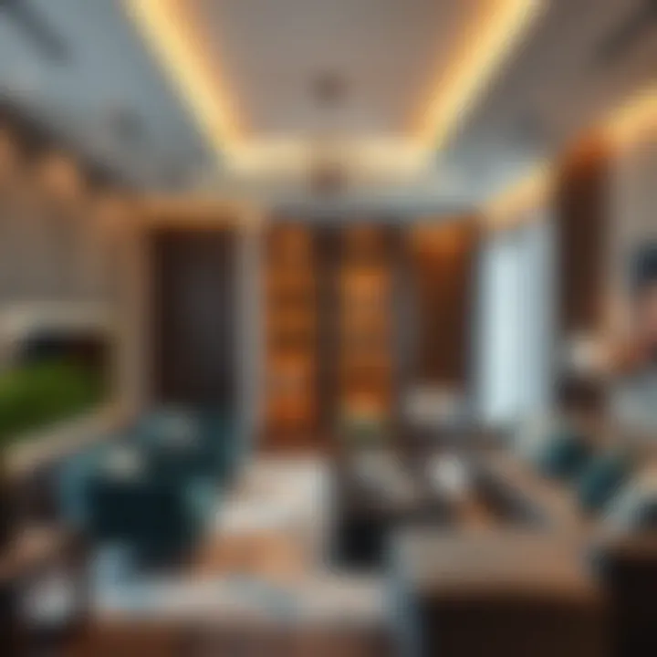 Modern apartment interiors in a luxury Dubai residence