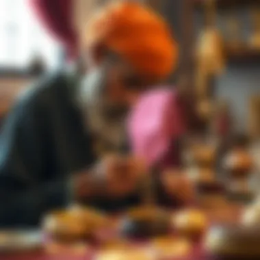 Crafting Jewelry with Gold Alloys A traditional goldsmith at work, crafting jewelry from various alloys