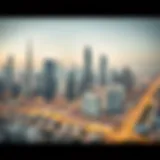 A panoramic view of Dubai's skyline showcasing new property developments.