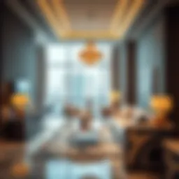 Luxurious interior of Pyramisa Hotel Apartments