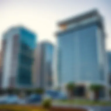 Office Buildings in Silicon Oasis Modern office buildings symbolizing the tech hub aspect of Silicon Oasis