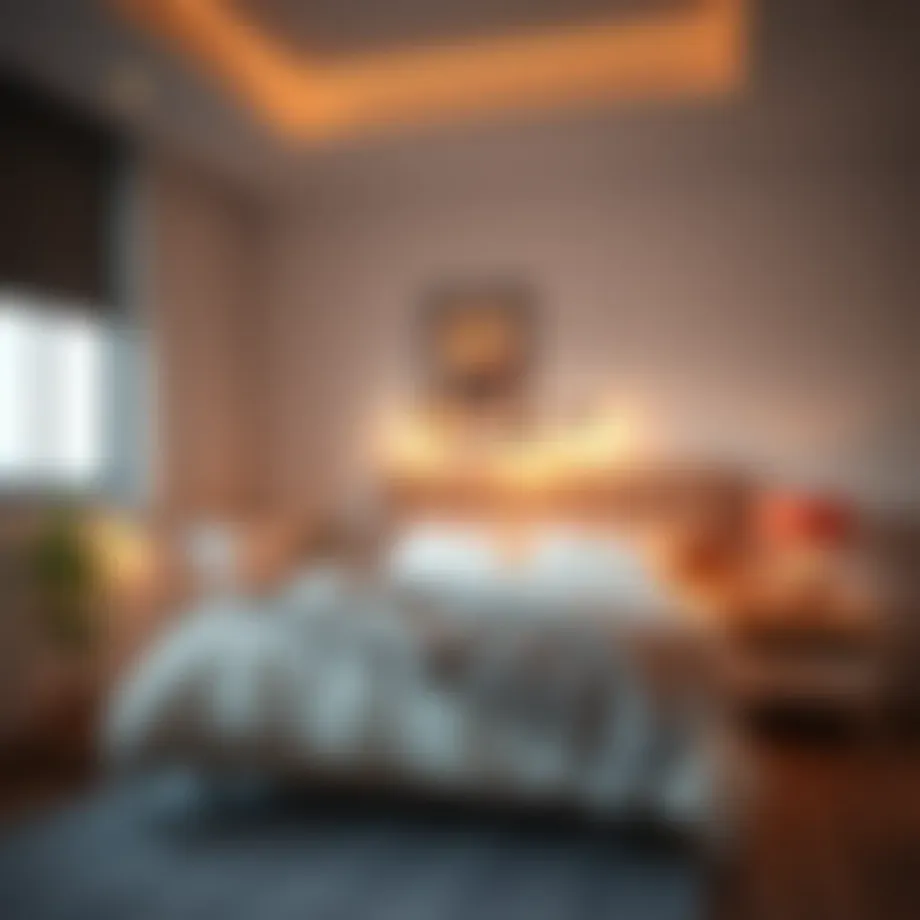 Cozy bed space setup in Al Khail Gate